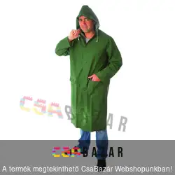 PVC esőkabát zöld hosszú XXXL-es méret