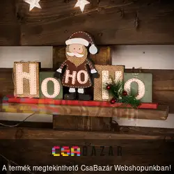 Karácsonyi polcdísz mikulással - 32 x 15,2 cm