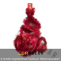 Fenyő boa, girland 7cm / 2 m - piros