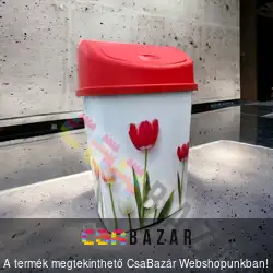 Billenős szemetes kuka 22L - tulipán
