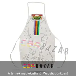 Színezhető karácsonyi kötény 5 filctollal