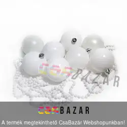 Dísz gömb 9 db-os 6 cm + girland - választható színekben