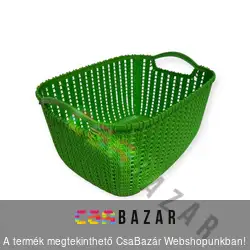 Fonott mintás műanyag kosár 20 x 29 x 14,7 cm - 6L