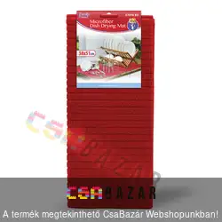 Mikroszálas edényszárító alátét 38x51cm - piros