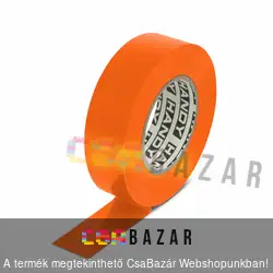 Szigetelőszalag 20 m narancssárga