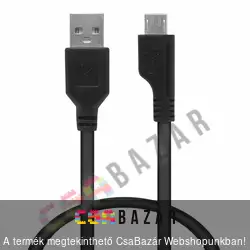 USB töltőkábel - Android MicroUSB 40 cm műanyag adatkábel