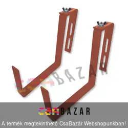 Állítható balkonláda tartó fém 1 pár (2db) terrakotta