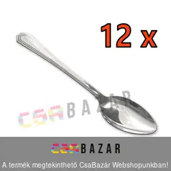 Fém teáskanál 12 db-os szett