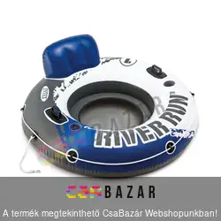 Felfújható úszó fotel River Run matrac 135x135cm INTEX 58825 - kék