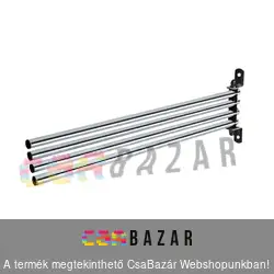 Fém króm törölköző tartó 4-es