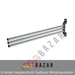 Fém króm törölköző tartó 3-as