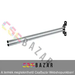 Fém króm törölköző tartó 2-es