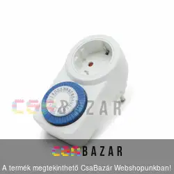 Analóg kapcsolóóra, időzítő