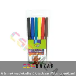 6 db-os színes filctoll csomag Sky Art