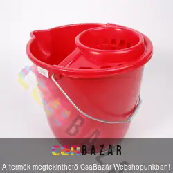 Felmosó vödör csavaróval kerek fémfüles