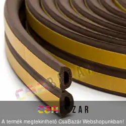 D-Profil öntapadós nyílászáró szigetelő 6m barna