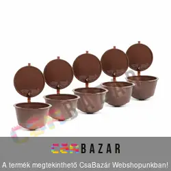 Újratölthető műanyag kávékapszula