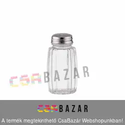 Üveg sószóró inox tetővel