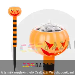 Led-es szolár lámpa - töklámpás