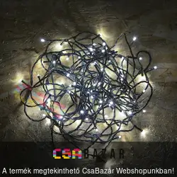 200 Led-es hideg fehér fényfüzér, égősor