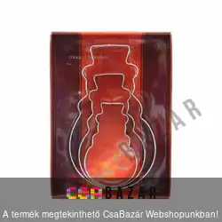 3 db-os fém hóember sütiforma, süti kiszúró