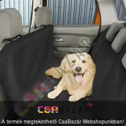 Ülésvédő huzat autóba háziállatoknak - fekete - 130 x 160 cm