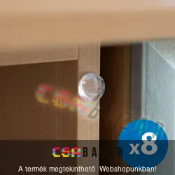 Ajtóütköző szett - öntapadós, átlátszó 18 mm - 8 db / csomag