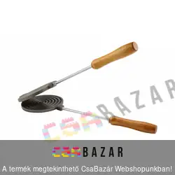 Ostyasütő, sajtos tallér sütő öntöttvas kerek