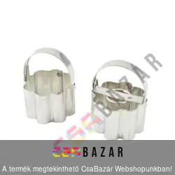 2 db-os fém linzerkiszúró 4 cm