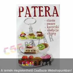 3 emeletes kínáló tálca