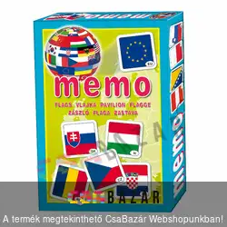 Memória társasjáték zászlók