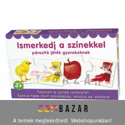 Ismerkedj a színekkel - párosító játék