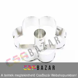 Fánkszaggató virág forma lyukas 8cm