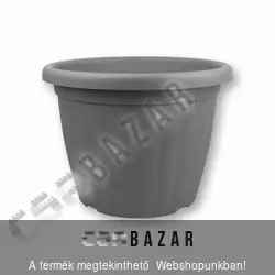 Virágcserép 20cm-es antracit
