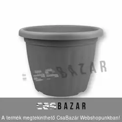 Virágcserép 23cm-es antracit