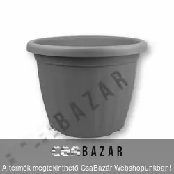 Virágcserép 16cm-es antracit