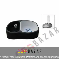 Macska, cica etető tál palackos itatóval