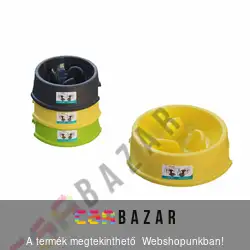 Műanyag kutyatál habzsolás gátlóval 1,5 L