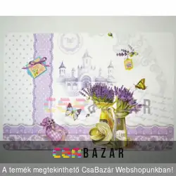 Műanyag tányéralátét levendulás 6 db/csomag - több féle