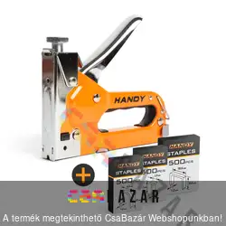 Kézi tűzőgép készlet 4 db-os, többféle kapocsokkal