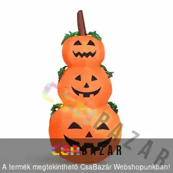 Felfújódó tök dekor 125 cm LEDes IP44 hálózatról működő