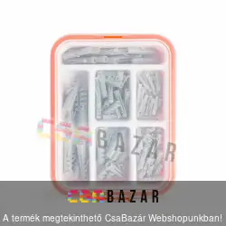 Műanyag tipli készlet 4-10 méret 100 db / csomag
