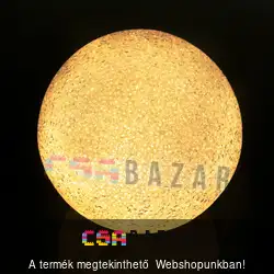 LED kristály hógolyó dekoráció - 18 cm