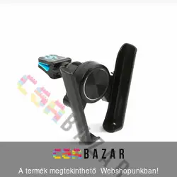 Telefontartó szellőzőnyílásba fekete 65 - 80 mm