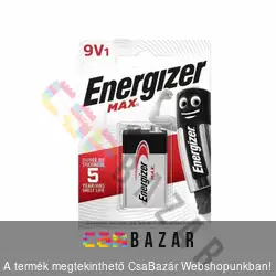 Energizer Max 9V Alkaline elem