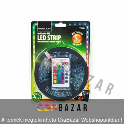 RGB LED szalag szett 5m multicolor ip65 kültéri - távirányítóval