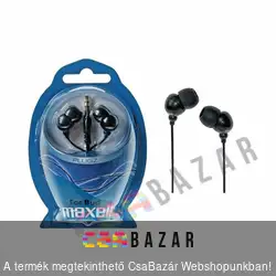 Fülhallgató Maxell Plugz Ear Bud Fekete