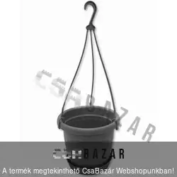 Függőcserép kaspó 20cm antracit