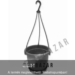 Függőcserép kaspó 23cm antracit