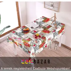 Poliészter, mosható, vízlepergetős asztalterítő 100x140 cm